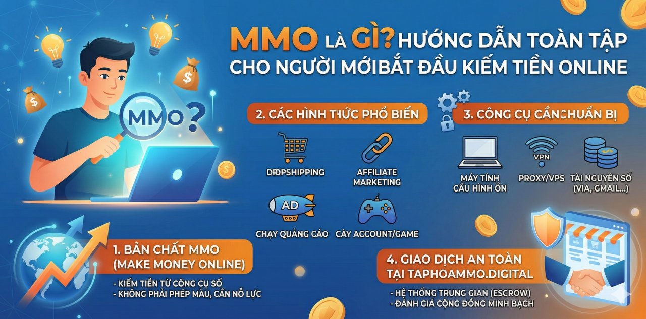 MMO nghĩa là gì? Hướng dẫn toàn tập cho người mới bắt đầu kiếm tiền online