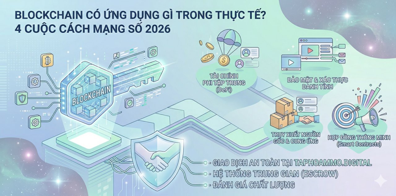 Blockchain có ứng dụng gì trong thực tế? 4 cuộc cách mạng số 2026