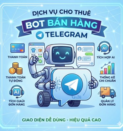 Cho Thuê Bot Bán Hàng Telegram – Tự Động Hóa Kinh Doanh Siêu Tốc
